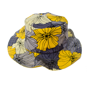 Solhatt retroblommor